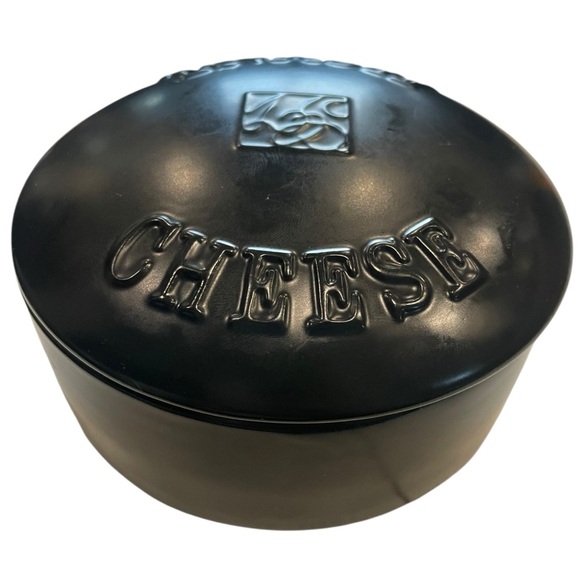Gourmet du Village Black Ceramic Cheese Keeper – 6” Round - Picture 2 of 12